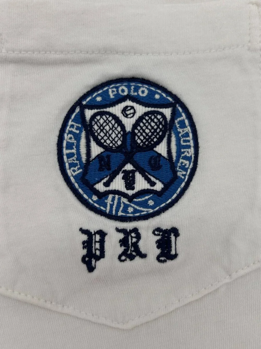 Polo Ralph Lauren Wimbledon Shirt Men's Size XL Embroidered Patch Pocket